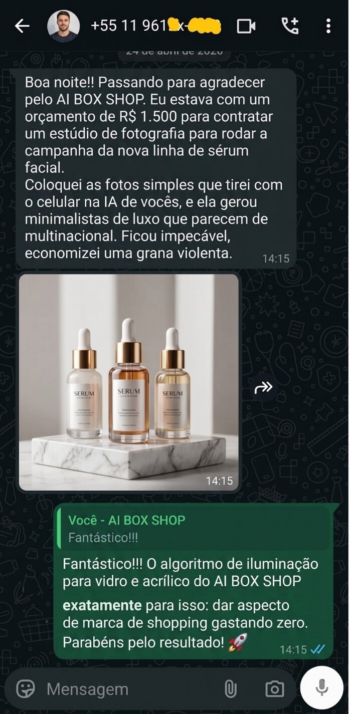 Economizou R$ 1.500 com studio